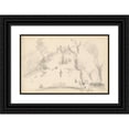 thumbnail image 1 of Paul Cézanne 24x17 Black Ornate Framed Double Matted Museum Art Print Titled: House in a Park (1883-1886), 1 of 5