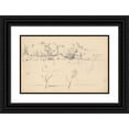 thumbnail image 1 of Paul Cézanne 24x17 Black Ornate Framed Double Matted Museum Art Print Titled: Landscape with Trees (1895-1898), 1 of 5