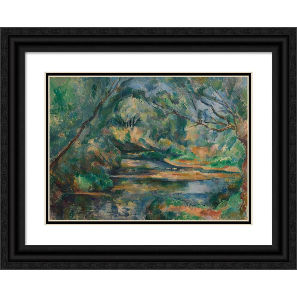 Paul Cézanne 24x18 Black Modern Framed Museum Art Print Titled