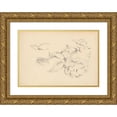 thumbnail image 1 of Paul Cézanne 24x18 Gold Ornate Framed and Double Matted Museum Art Print Titled - Peonies (1890-1893), 1 of 4