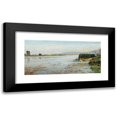 thumbnail image 1 of Paul-Camille Guigou 18x10 Black Modern Framed Museum Art Print Titled - View of the Seine in Triel (1865), 1 of 5