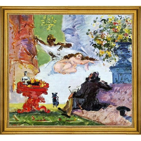 Paul Cezanne A Modern Olympia - 16" x 20" Framed Premium Canvas Print