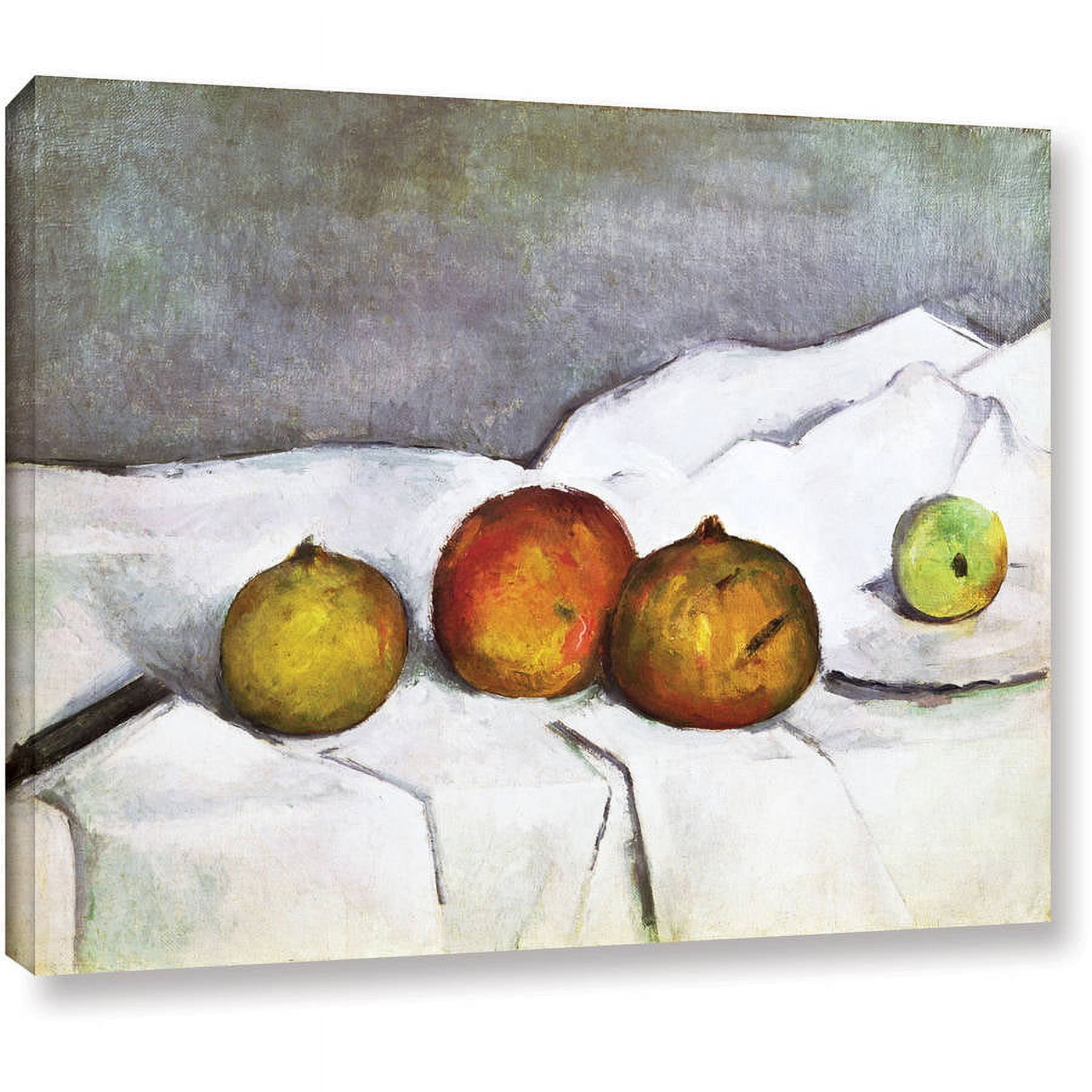 Paul Cezanne "Fruit on a Cloth" Gallery-wrapped Canvas Art