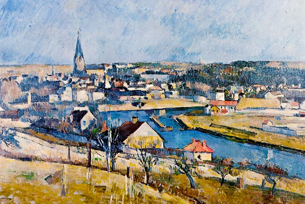 Paul Cezanne Ile De France Landscape Fine Art Impressionist Posters ...