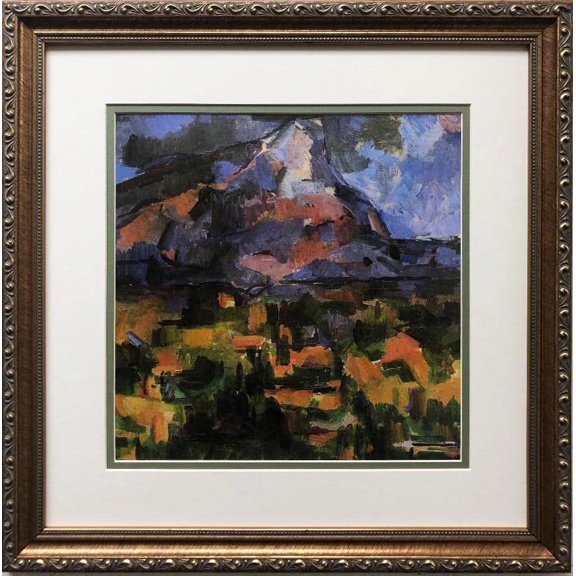 Paul Cezanne "Mont Saint-Victoire from des Lauves" Custom Framed Art Print Generic