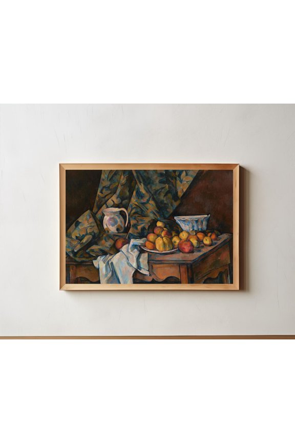 Paul Cezanne Still Life Fruit Print, Unframed Paper Poster 8x10in
