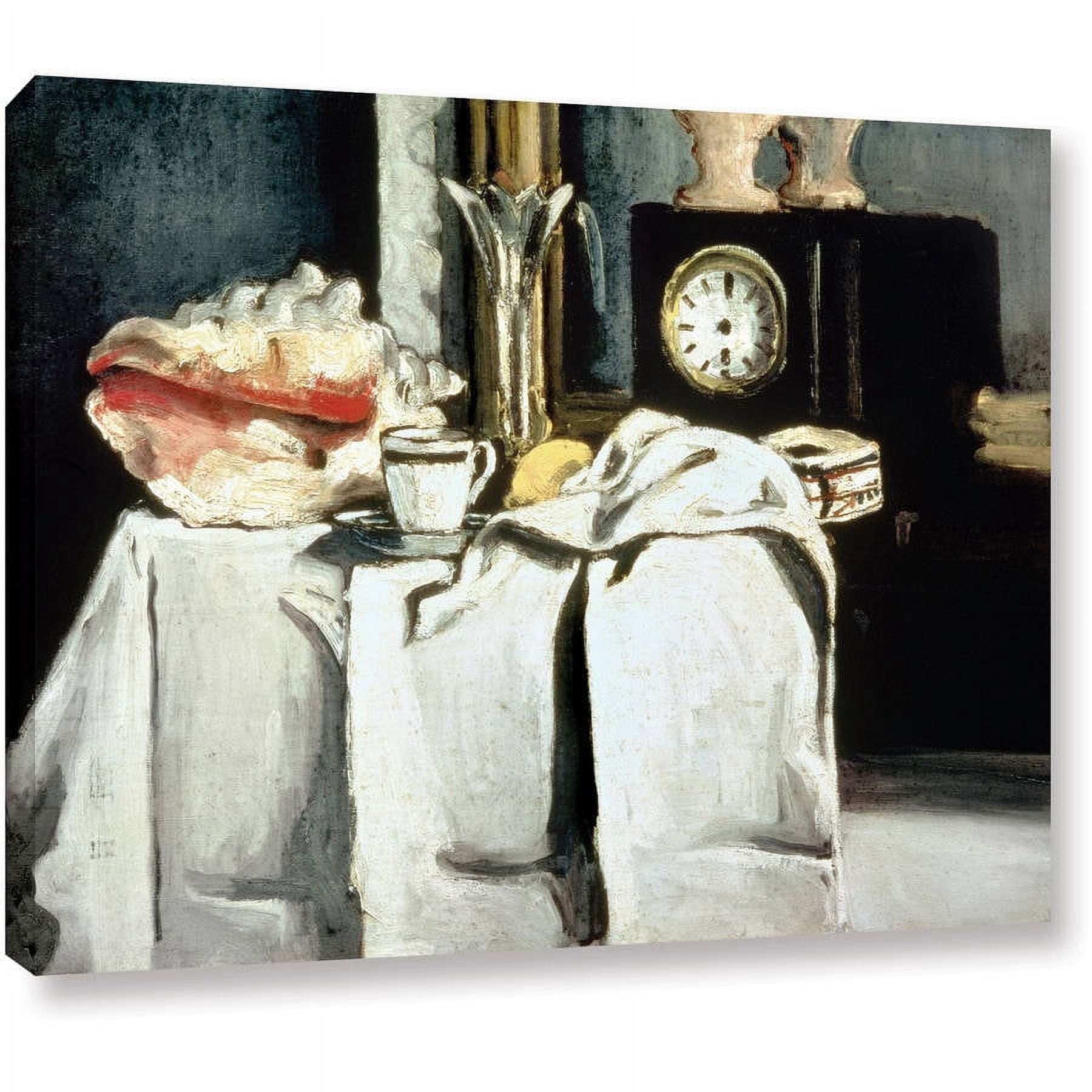 Paul Cezanne "The Black Marble Clock" Gallery-wrapped Canvas Art