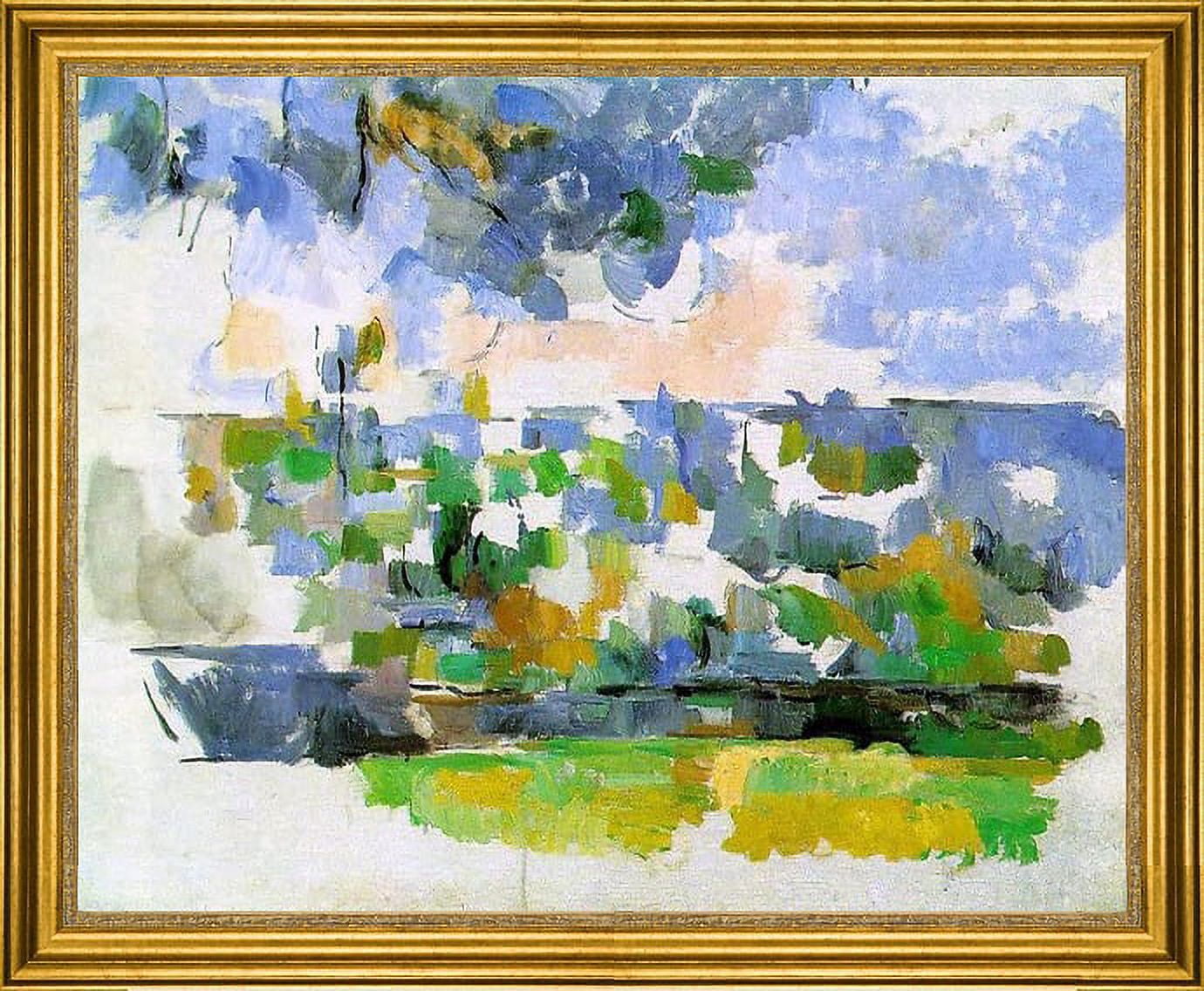 Paul Cezanne The Garden at Les Lauves - 16" x 20" Framed Premium Canvas Print