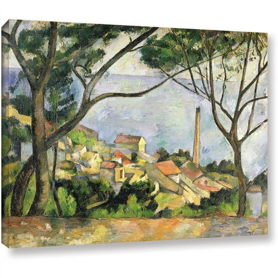 Paul Cezanne "The Sea at l'Estaque" Gallery-wrapped Canvas Art