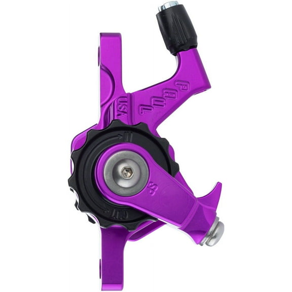 Paul Component Engineering Klamper Disc Caliper, Short Pull, Purple with Black Adjusters