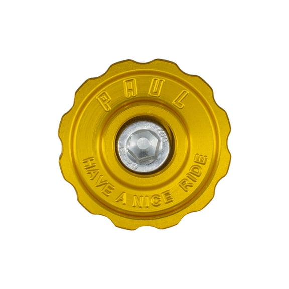 Paul Component Engineering Klamper Headset Top Cap - Aluminum w/Stainless-Steel Bolt, Gold