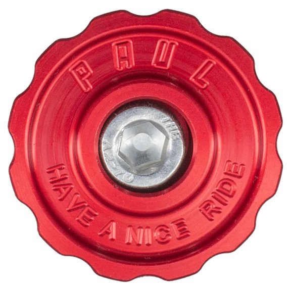 Paul Components The Rook 5mm Aluminum Top Cap, Red