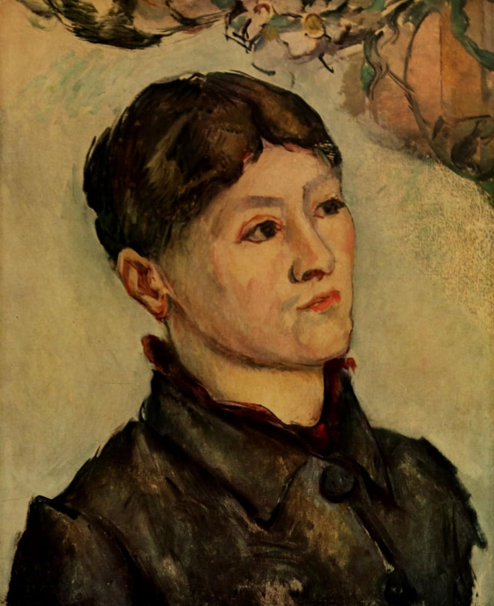 Paul Czanne 1944 Portrait of Mme Czanne Canvas Art - Paul Czanne (18 x 24)