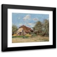 thumbnail image 1 of Paul Désiré Trouillebert 24x20 Black Modern Framed Museum Art Print Titled - The Reaper Near the Farm, 1 of 5