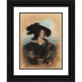 thumbnail image 1 of Paul Delaroche 15x18 Black Ornate Wood Framed Double Matted Museum Art Print Titled - Jane Jarvis (1830-31), 1 of 5