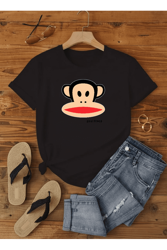 Paul Frank Julius The Monkey Big Face Classic Style Graphic Unisex T-Shirt V12745 up to Size 5XL