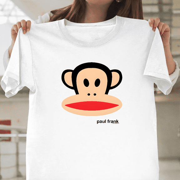 Paul Frank Julius The Monkey Big Face Classic Style Unisex T-Shirt, up to size 3XL.