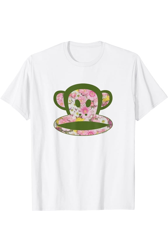 Paul Frank Julius The Monkey Groovy Floral Spring Logo T-Shirt, Unisex T-Shirt