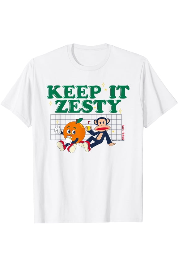 Paul Frank Keep It Zesty Orange Lemon Julius Monkey T-Shirt