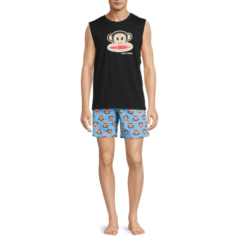 Paul Frank Men's Tank Top and Shorts Pajama Set, 2-Piece, Small