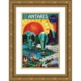 thumbnail image 1 of Paul, Frank R. 13x18 Gold Ornate Wood Framed with Double Matting Museum Art Print Titled - Retrosci-fi: Stories of the Stars - Antares, 1 of 4