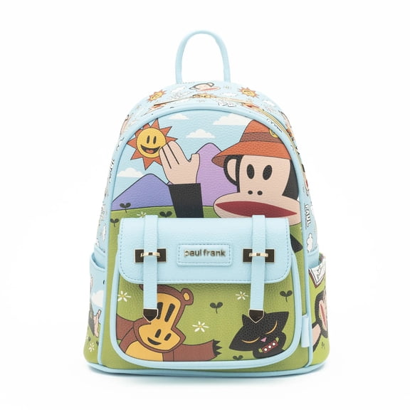 Paul Frank WondaPop 11" Vegan Leather Fashion Mini Backpack