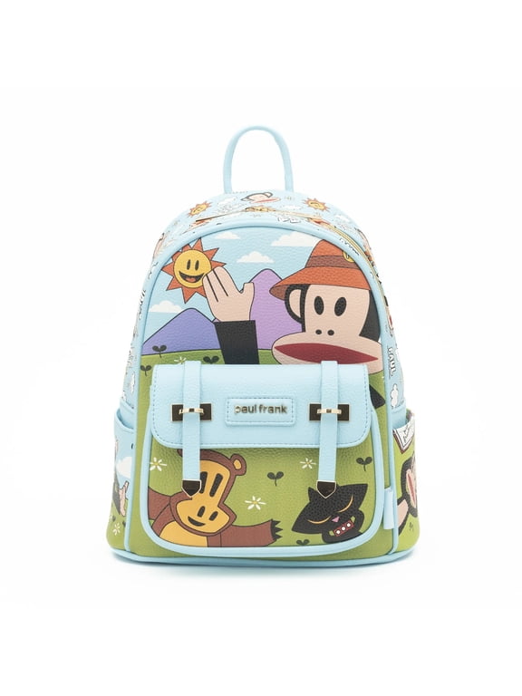 Paul Frank WondaPop 11" Vegan Leather Fashion Mini Backpack