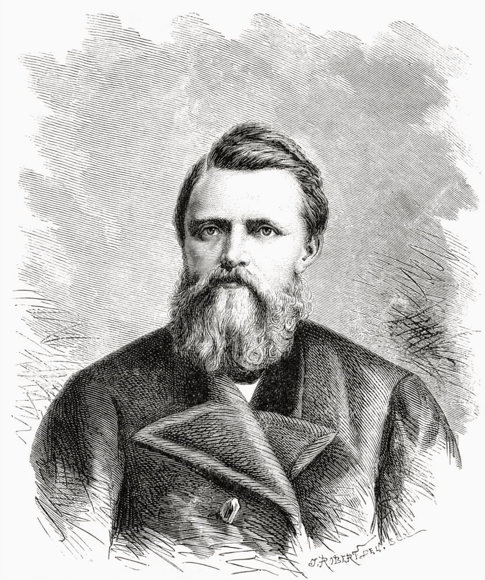 Paul Friedrich August Hegemann Captain Of The Hansa On The Second German North Polar Expedition In 1869 From El Mundo En La Mano Published 1875 Canvas Art - Ken Welsh Design Pics (26 x 32)