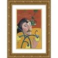 thumbnail image 1 of Paul Gauguin 11x14 Gold Ornate Wood Frame and Double Matted Museum Art Print Titled - Self-Portrait (1889), 1 of 4