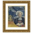 thumbnail image 1 of Paul Gauguin 12x14 Gold Ornate Wood Frame and Double Matted Museum Art Print Titled - La Belle Angele (1889), 1 of 4