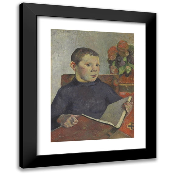 Paul Gauguin 18x24 Black Modern Framed Museum Art Print Titled - Clovis (ca 1886)