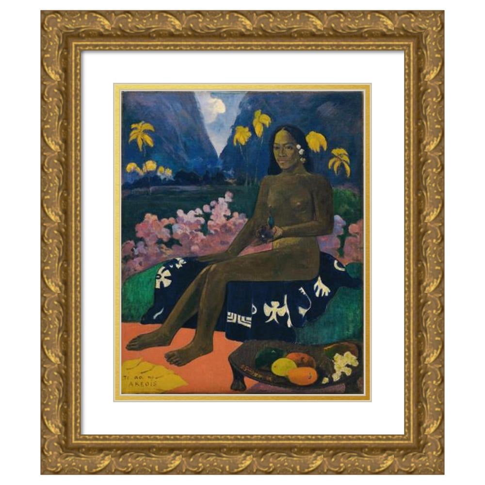 Paul Gauguin 20x24 Gold Ornate Framed and Double Matted Museum Art