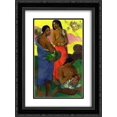 thumbnail image 1 of Paul Gauguin 2x Matted 18x24 Black Ornate Framed Art Print 'Maternite II', 1 of 2