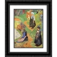 thumbnail image 1 of Paul Gauguin 2x Matted 20x24 Black Ornate Framed Art Print 'In Brittany', 1 of 2