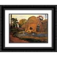 thumbnail image 1 of Paul Gauguin 2x Matted 24x20 Black Ornate Framed Art Print 'Yellow Haystacks (Golden Harvest)', 1 of 2