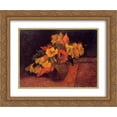 thumbnail image 1 of Paul Gauguin 2x Matted 24x20 Gold Ornate Framed Art Print 'Evening primroses in the vase', 1 of 2