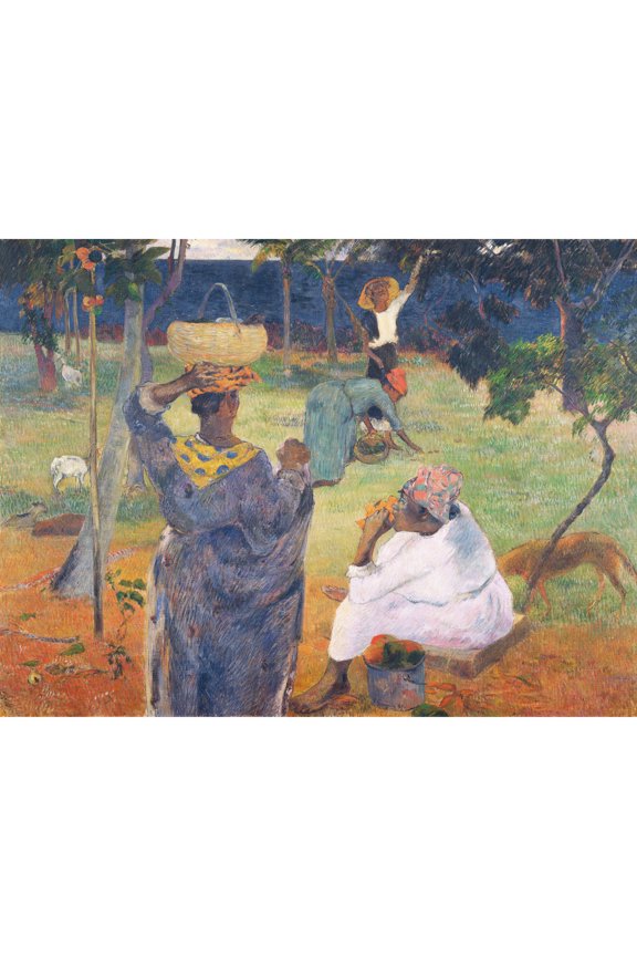 Paul Gauguin Among The Mangoes At Martinique Extra Large Art Print Wall Mural Poster Premium XL