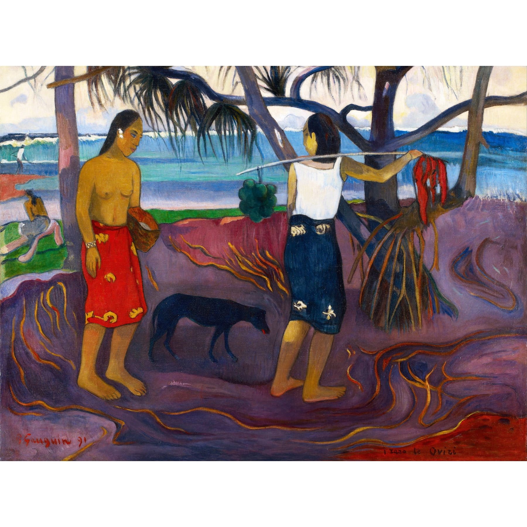 Paul Gauguin I Raro Te Oviri Under The Pandanus Extra Large Art Print ...