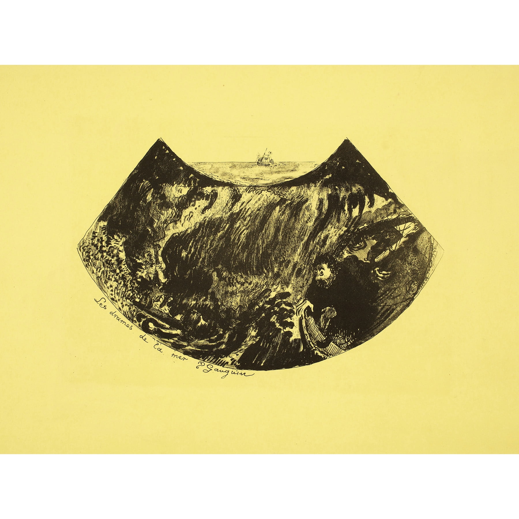 Paul Gauguin Les Drames De La Mer Dramas Of The Sea Extra Large Art Print Wall Mural Poster Premium XL