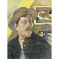 thumbnail image 1 of Paul Gauguin Self Portrait With A Hat Extra Large Art Print Wall Mural Poster Premium XL, 1 of 3