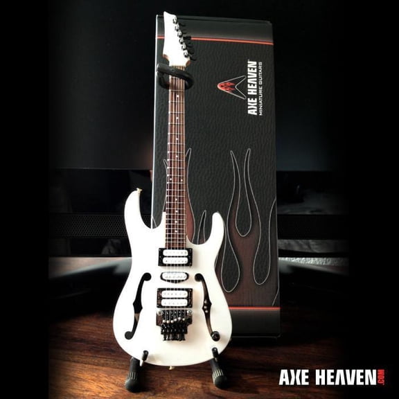 Paul Gilbert Signature F Hole White 10 Inch Miniature Guitar Replica