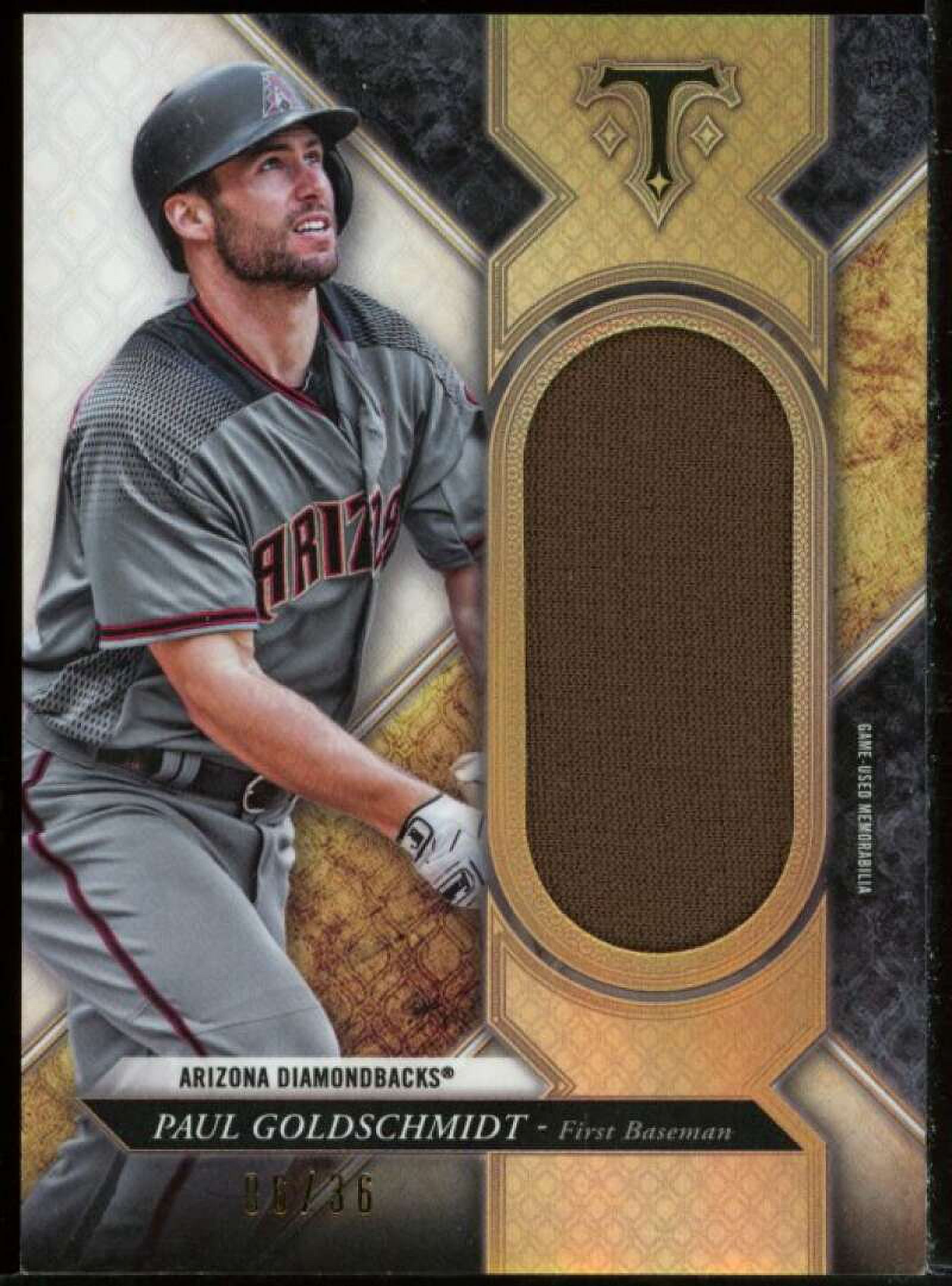 Paul Goldschmidt Card 2017 Topps Triple Threads Unity Jumbo Relics 