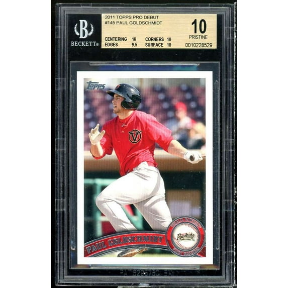 Paul Goldschmidt Rookie Card 2011 Topps Pro Debut #145 (PRISTINE) (pop 1) BGS 10
