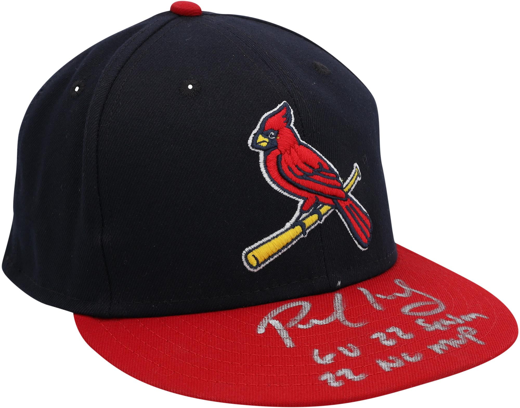 Paul Goldschmidt St. Louis Cardinals Autographed Game-Used Navy and Red Cap from the 2022 MLB Season with Multiple Inscriptions - Fanatics Authentic Certified