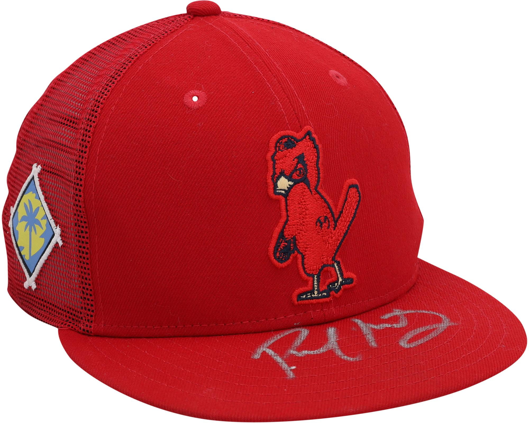 Paul Goldschmidt St. Louis Cardinals Autographed Game-Used Red Cap Worn During Spring Training of the 2022 MLB Season - Fanatics Authentic Certified