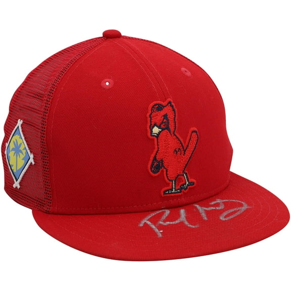 Paul Goldschmidt St. Louis Cardinals Autographed Game-Used Red Cap Worn During Spring Training of the 2022 MLB Season - Fanatics Authentic Certified
