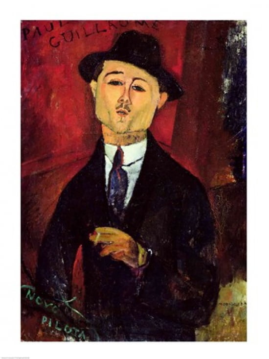 Paul Guillaume Canvas Art - Amedeo Modigliani (18 x 24)