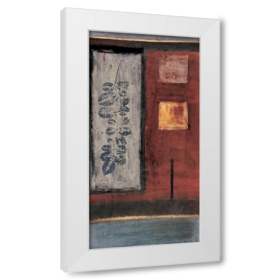 Paul Hargittai 18x32 White Modern Wood Framed Wall Art Titled - Earth