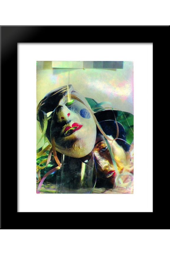 Paul Hartland Carnival. Composition with two masks 20x24 Framed Art Print by Moholy-Nagy, Laszlo