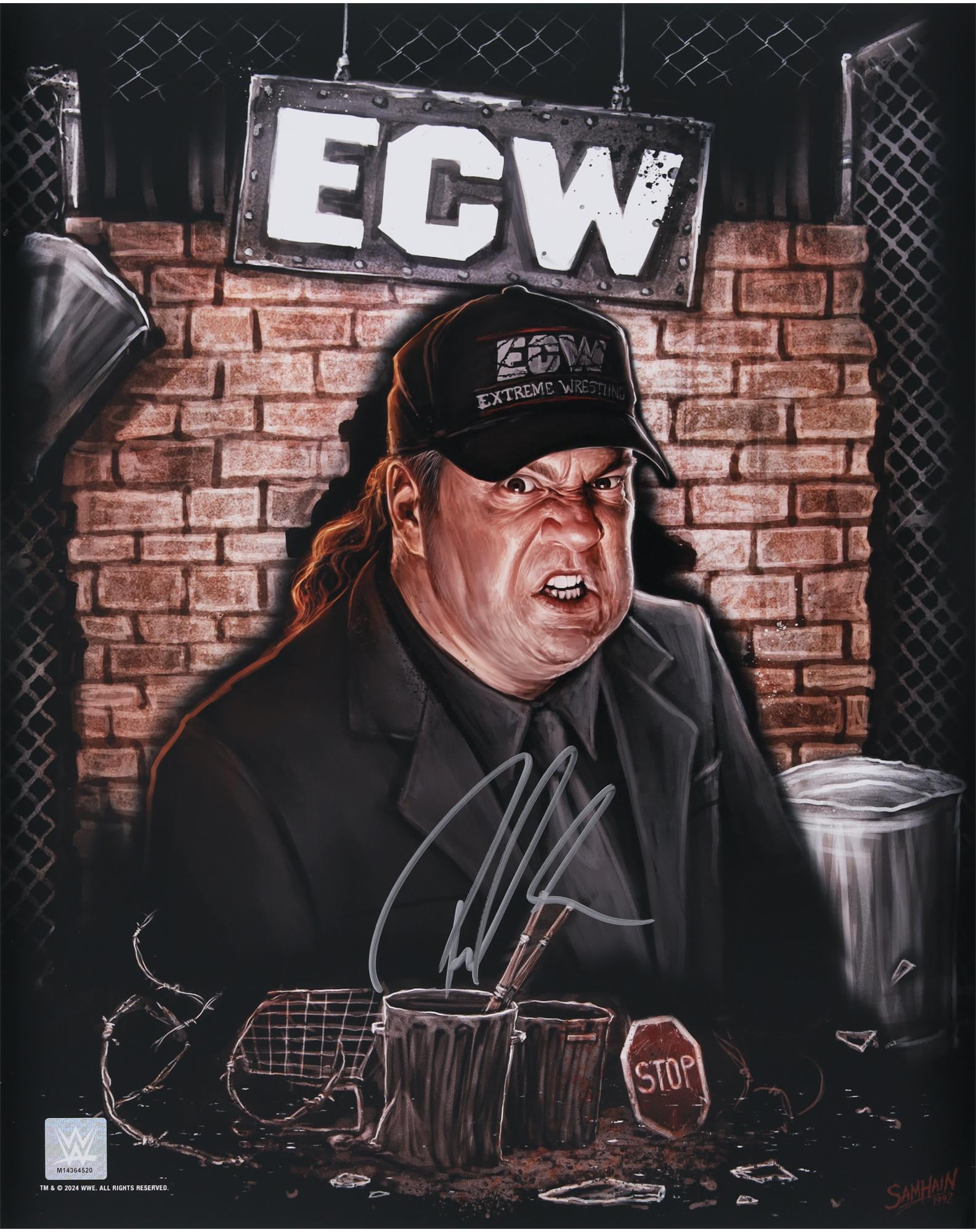 Paul Heyman WWE Autographed 16" x 20" ECW Original Photograph - Fanatics Authentic Certified